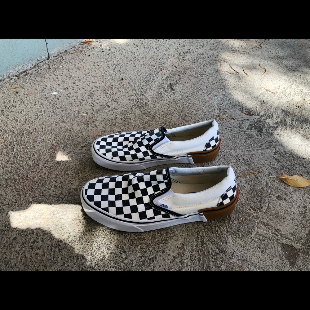 Checkered vans size 9